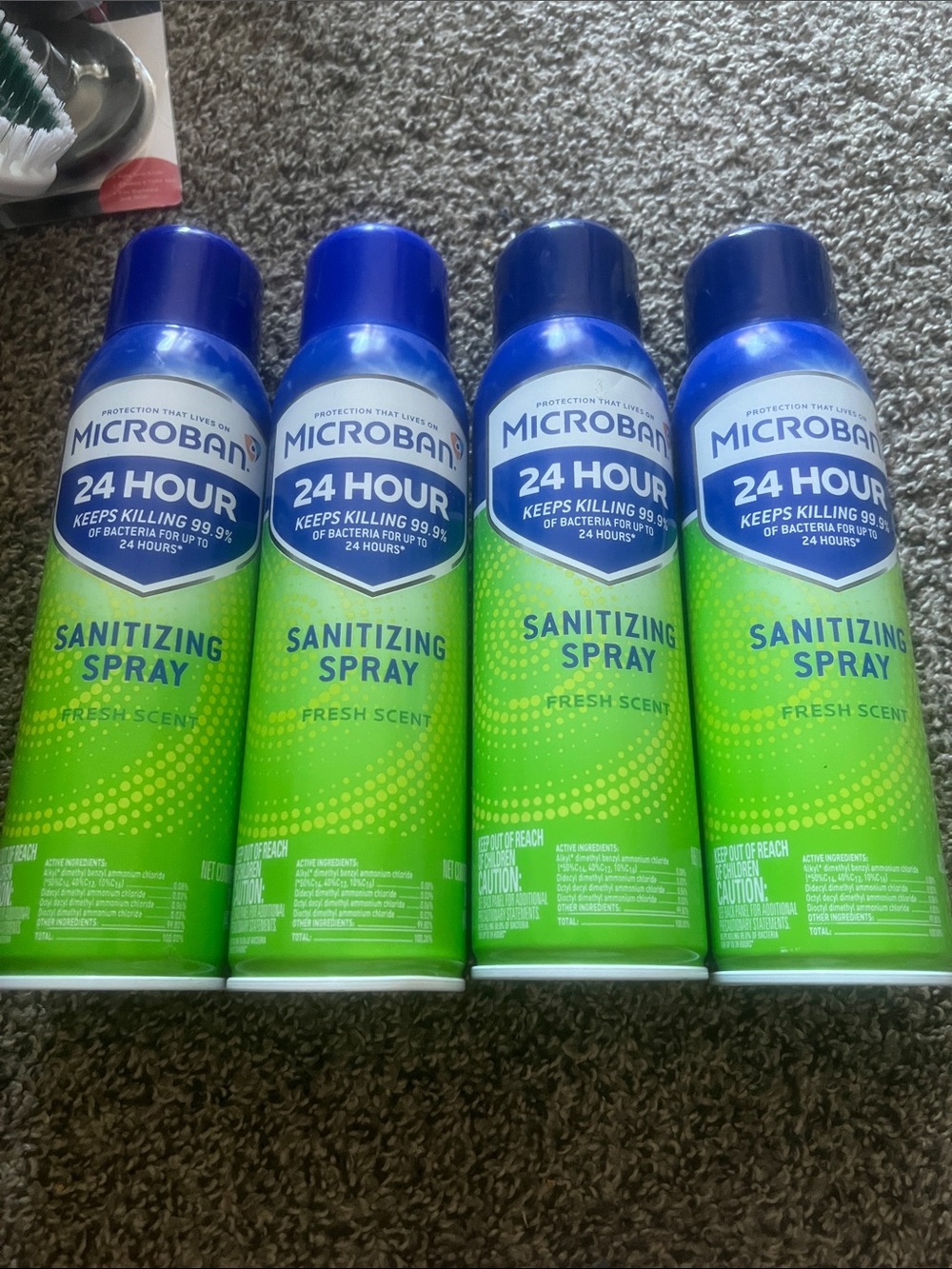Microban 24 Hour Fresh Scent Sanitizing Spray